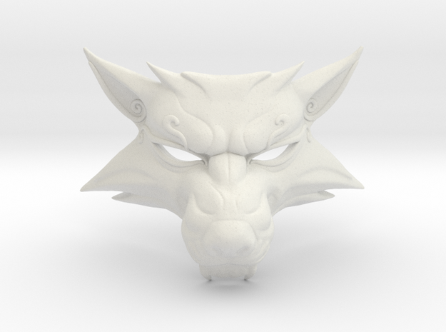 The Witcher 3: fox mask in White Natural Versatile Plastic