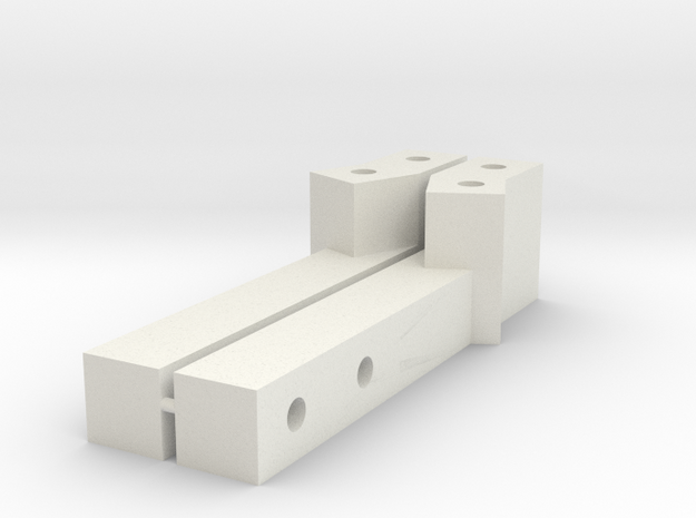 EX Real Relocation Long Servo mounts in White Natural Versatile Plastic