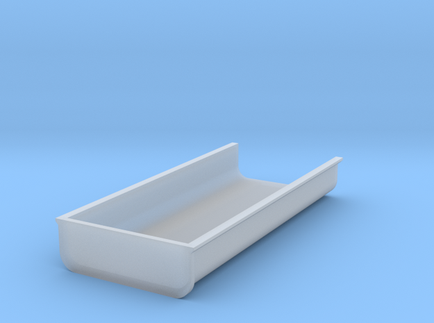 Flache Mulde H=16,6mm B=49,8mm in Smooth Fine Detail Plastic