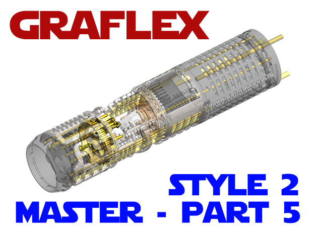 Graflex Master - Part5 Style2 - CC 2 in White Natural Versatile Plastic