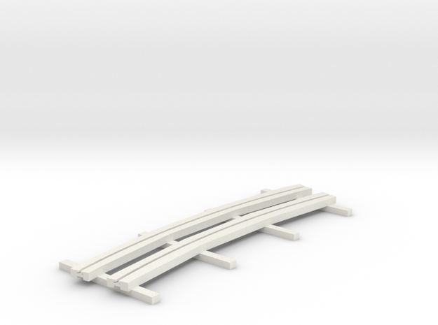 r-165bas-curve-1r-bridge-ng-track-long-plus2-1a in White Natural Versatile Plastic