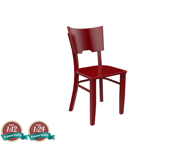 Miniature Chair fameg - Fameg in White Natural Versatile Plastic: 1:24
