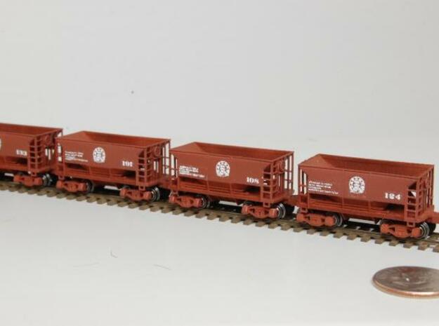 Z 70 ton ore jenny, Six Pack, no couplers in Smooth Fine Detail Plastic