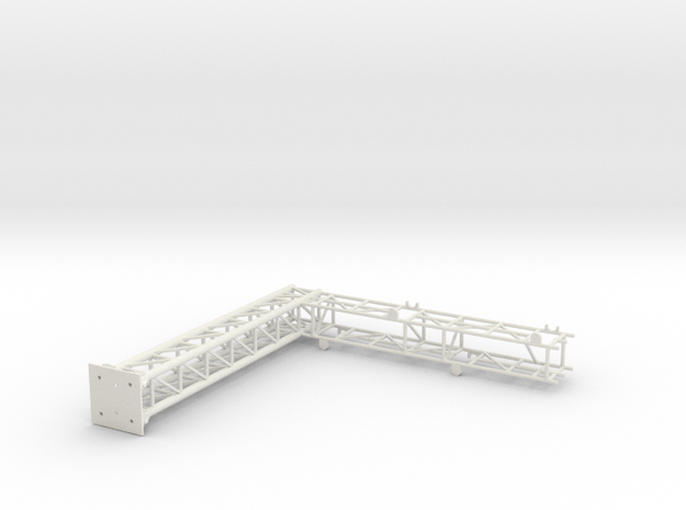 two track cantilever Bridge with CP Light brackets in White Natural Versatile Plastic