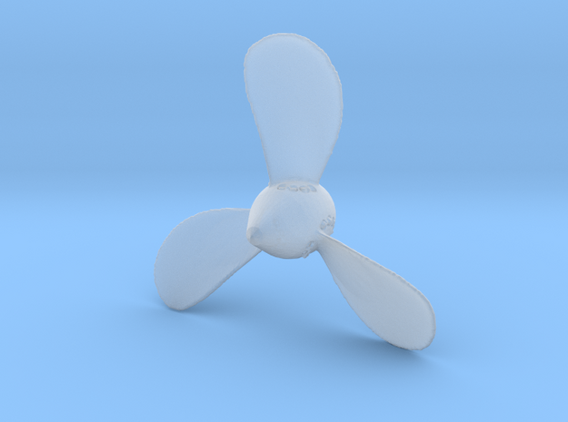 Titanic Starboard 3-Bladed Propeller - Scale 1:350 in Smoothest Fine Detail Plastic