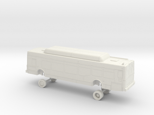 HO Scale Bus NABI 40-LFW Foothill F1400s F1500s in White Natural Versatile Plastic