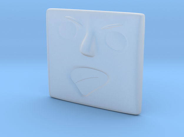 Angry Face in Smoothest Fine Detail Plastic