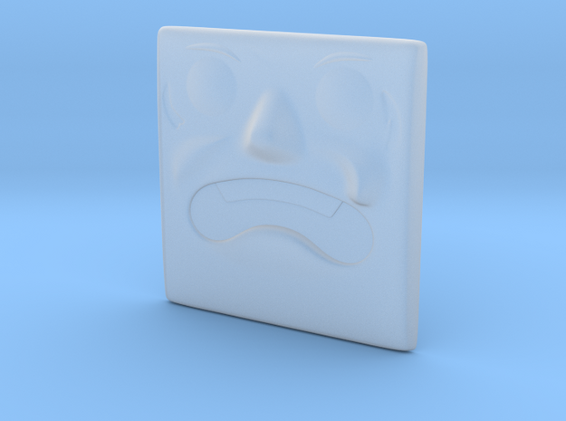 Large Surprised Face in Smoothest Fine Detail Plastic