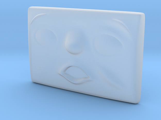 Small Scared Face in Smoothest Fine Detail Plastic