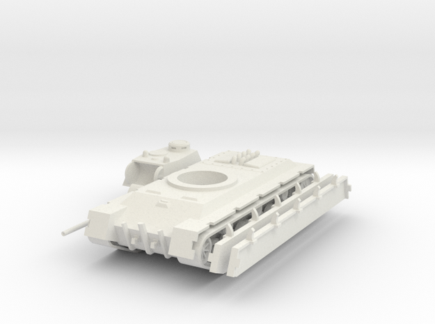 1/100 TVS Heavy Tank in White Natural Versatile Plastic