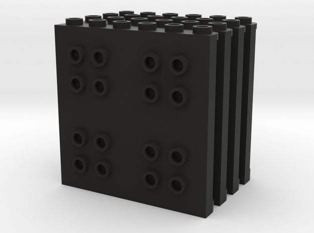 Vertical Panel Set in Black Natural Versatile Plastic
