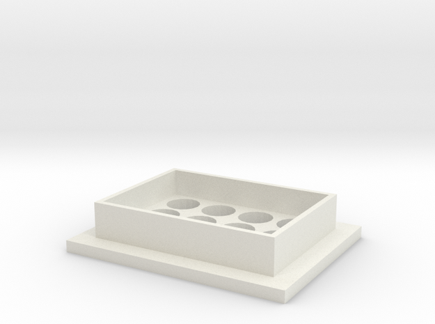 Foot for IKEA IVAR shelving unit in White Natural Versatile Plastic