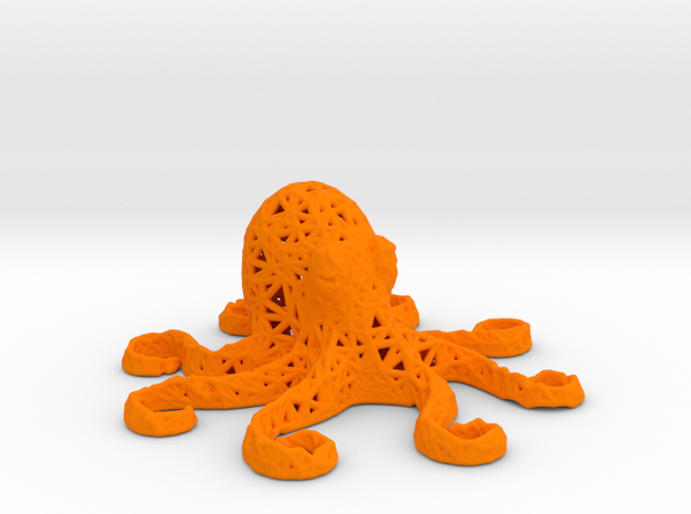 Octopus in Orange Processed Versatile Plastic