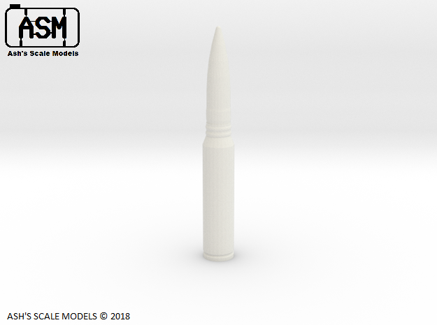1/1 A-10 THUNDERBOLT II 30mm ROUND in White Natural Versatile Plastic