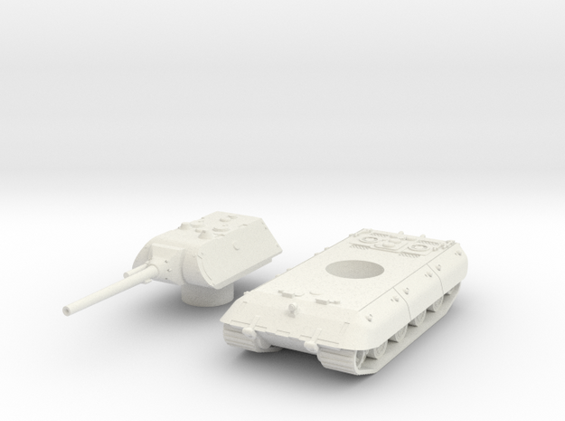 E-100 tank 1/45  in White Natural Versatile Plastic