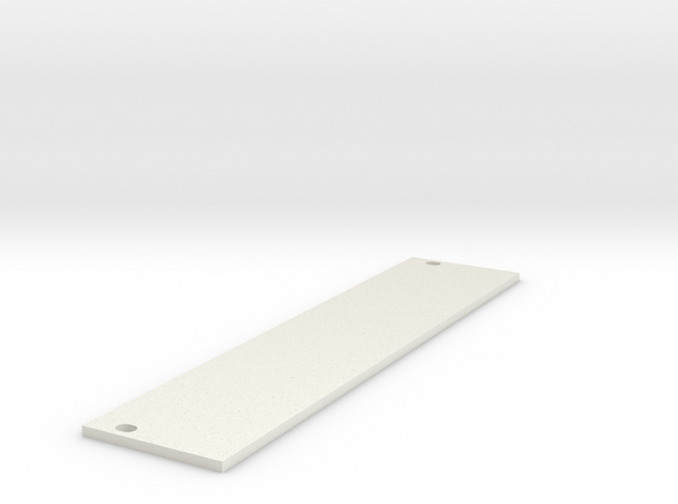 Eurorack Blank Panel 6HP in White Natural Versatile Plastic