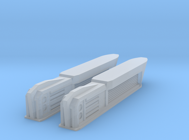2500 Pointy-Eared Adversary Nacelles 4 in Smooth Fine Detail Plastic