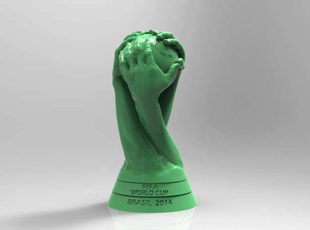 FIFA World Cup Brasil 2014 Logo Cup Design 10cm in Green Processed Versatile Plastic