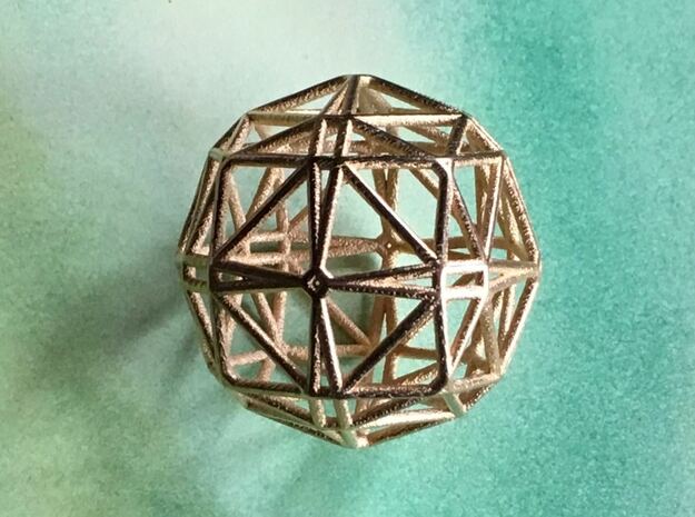 Mathball in Polished Gold Steel