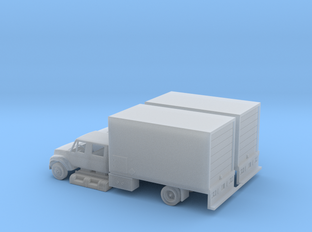 N Dual Cab Boxtruck in Smooth Fine Detail Plastic
