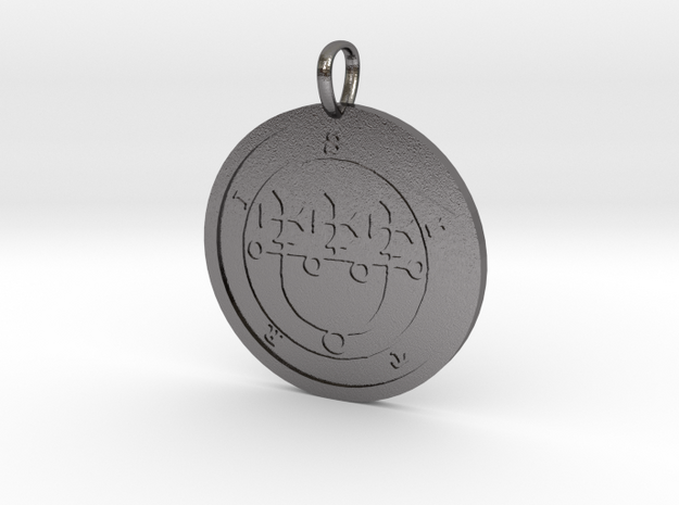 Sitri Medallion in Polished Nickel Steel