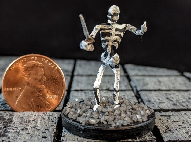 Skeleton with Attitude in Smooth Fine Detail Plastic