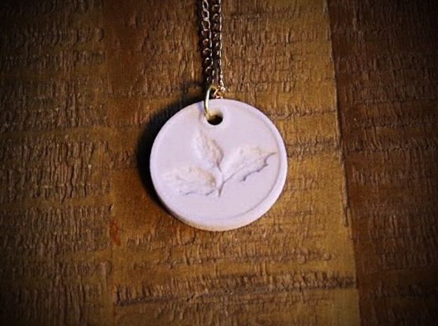 Holly Aromatherapy Pendant in Natural Sandstone