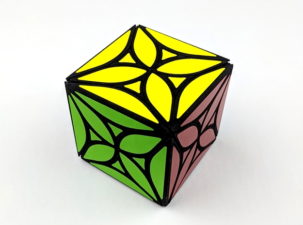 Collider Cube in White Natural Versatile Plastic