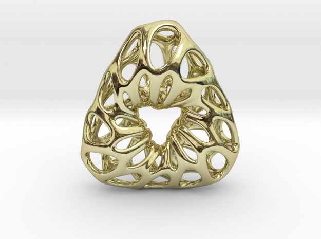 Prescious Structure Soft, Pendant. in 18K Gold Plated