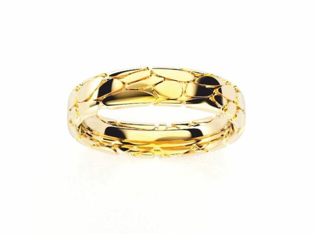 Wedding Ring Philharmonie 5 mm in 18k Gold Plated Brass: 8.5 / 58