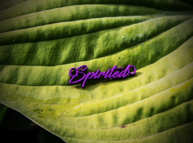Spirited Pendant - Vivid Colors in Purple Processed Versatile Plastic