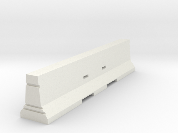 Concrete Barrier 1:50 in White Natural Versatile Plastic