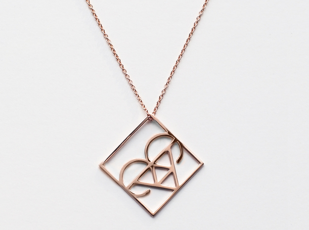 Aries in 14k Rose Gold Plated Brass
