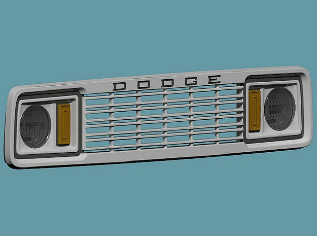 1/25 1977 Dodge Ramcharger Grill in Smoothest Fine Detail Plastic
