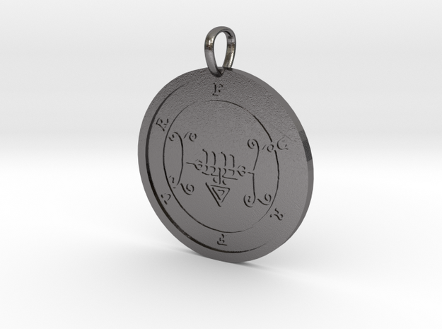 Furfur Medallion in Polished Nickel Steel