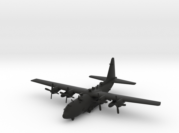 Lockheed AC-130U Spooky in Black Natural Versatile Plastic: 1:239