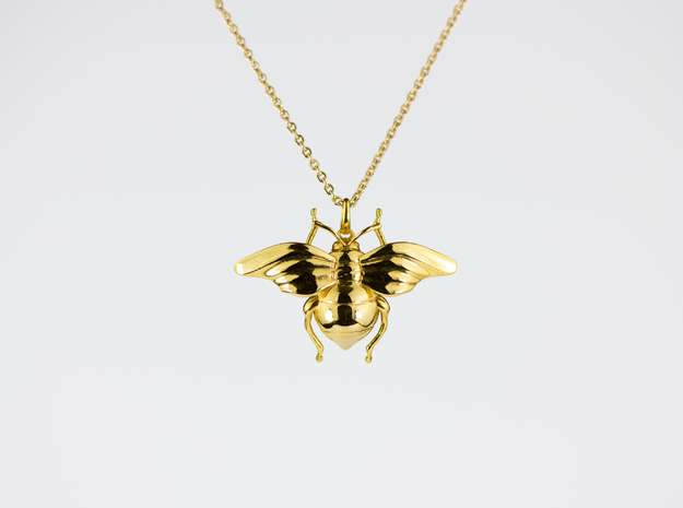 Bumblebee in 14k Gold Plated Brass