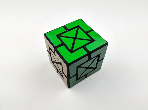 X-Box Cube in White Natural Versatile Plastic