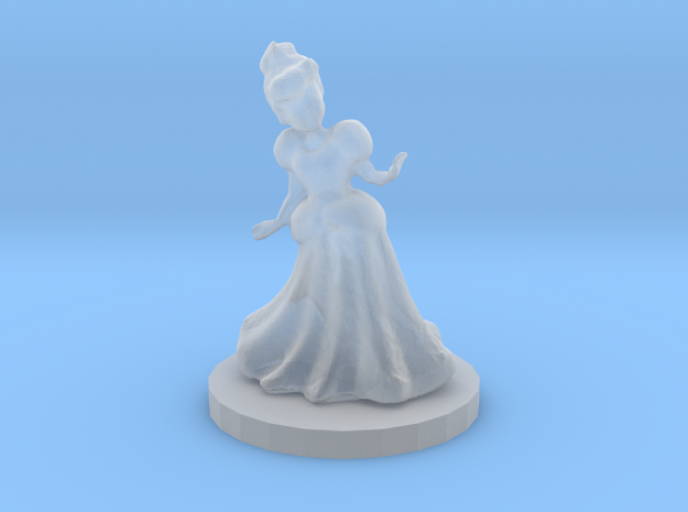 Princess (28mm Scale Miniature) in Smooth Fine Detail Plastic