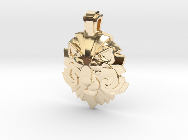 Dota2 - Medal of Courage II in 14K Yellow Gold