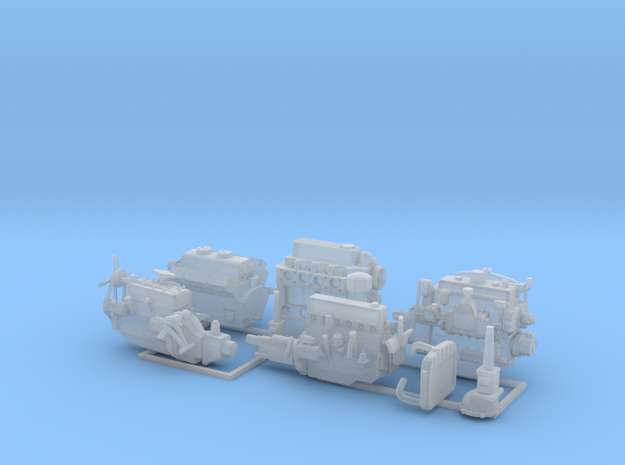 Engines and Transmissions 2 in Smooth Fine Detail Plastic