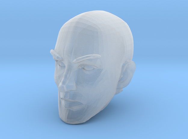 Bald head 3 in Smooth Fine Detail Plastic