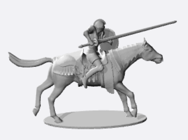 Knight Jousting in Smoothest Fine Detail Plastic: 1:64 - S