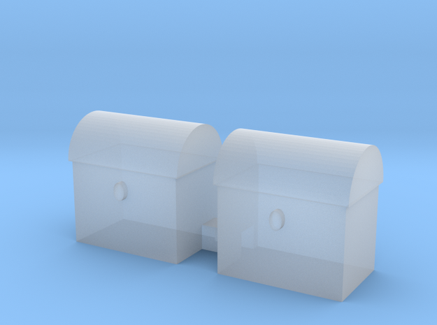 tool box 10mm high 10mm wide 7 mm deep in Smooth Fine Detail Plastic