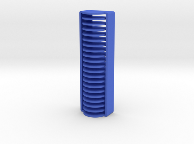 20 Coin Cell Battery Case (CR1620) in Blue Processed Versatile Plastic