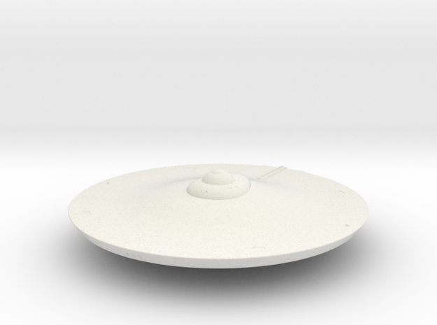 2500 TOS saucer v3 in White Natural Versatile Plastic