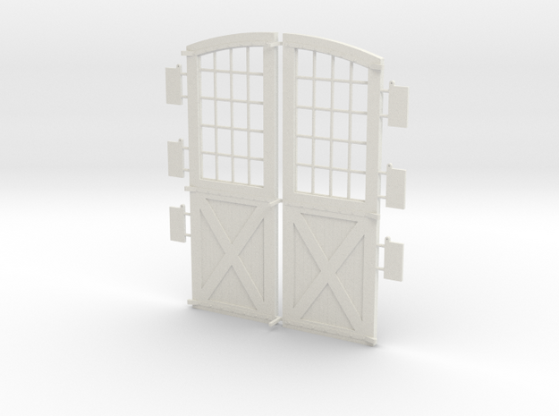 Main Doors DSP&P Gunnison Roundhouse in White Natural Versatile Plastic