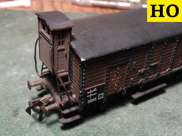 HO Brakeman's Cab Replacement Set in Smooth Fine Detail Plastic: Small