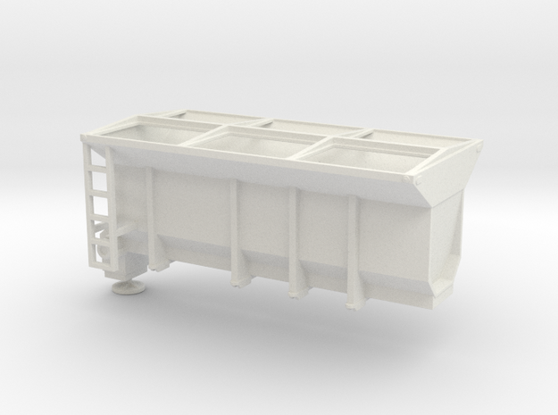 1/64th Tow Plow Sand Box in White Natural Versatile Plastic