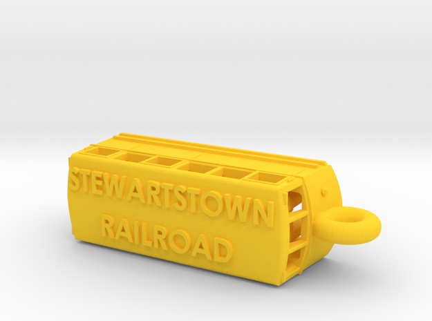Stewartstown Railroad Railbus flashdrive case in Yellow Processed Versatile Plastic